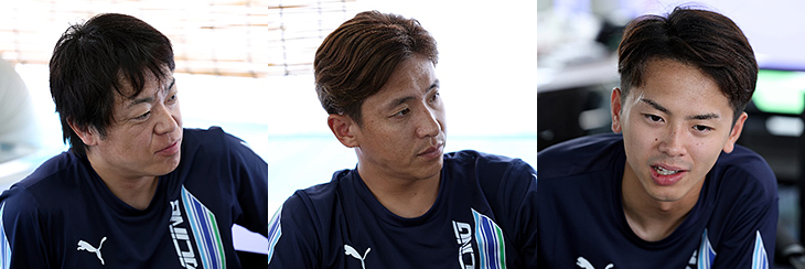 HIRO HAYASHI 選手／平中 克幸 選手／清水 英志郎 選手