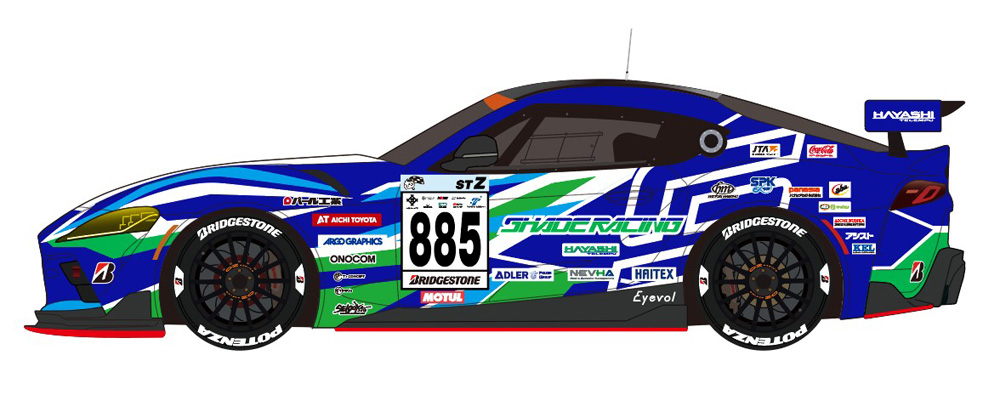 884号車 シェイドレーシング GR86 右側面